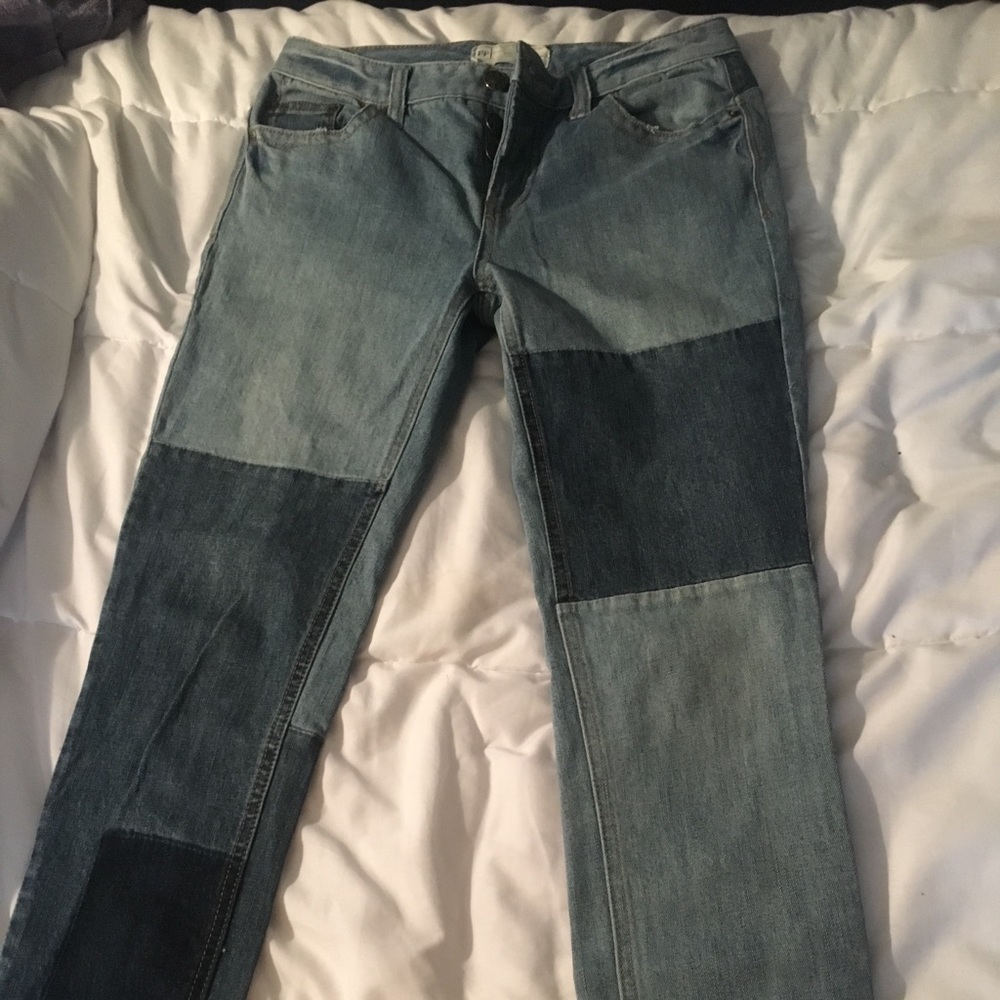 Free People Two-Tone Jeans, Size 26